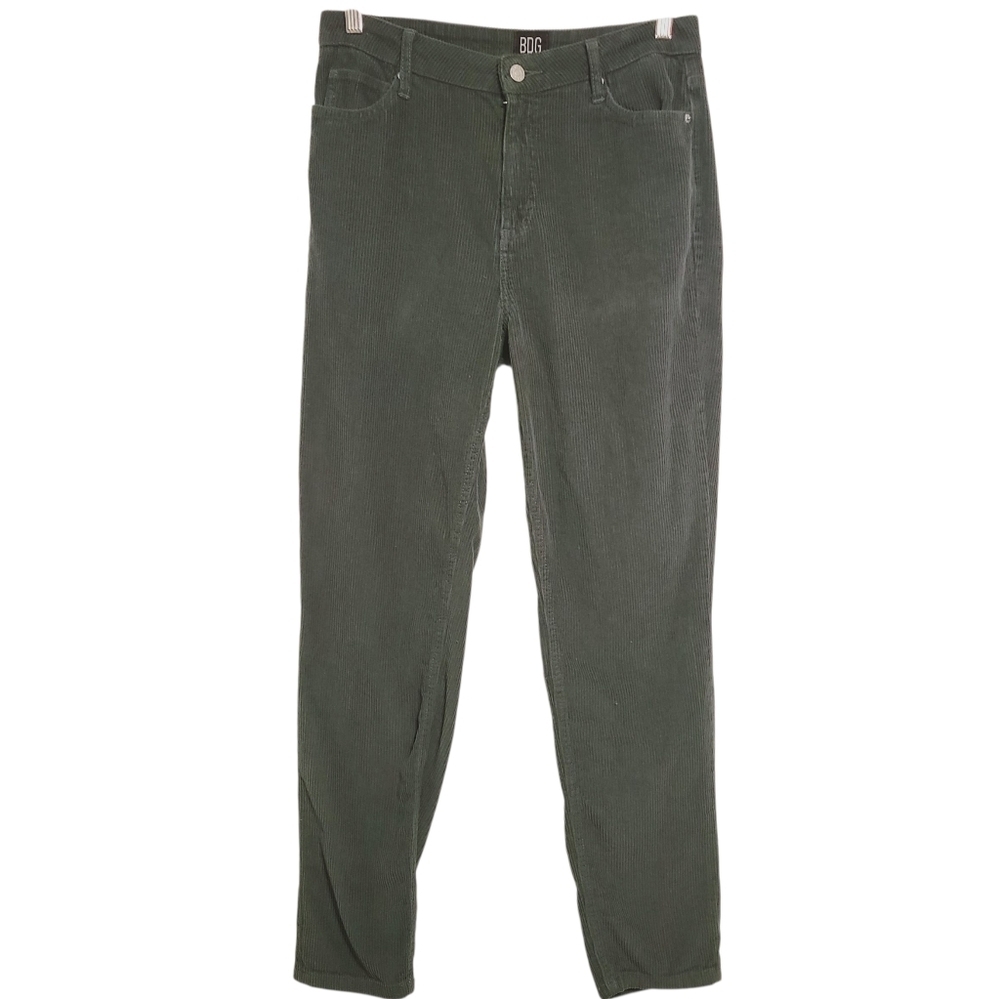 Urban Outfitters BDG | Women's Olive Green High Rise Corduroy Jeans (Size 28)